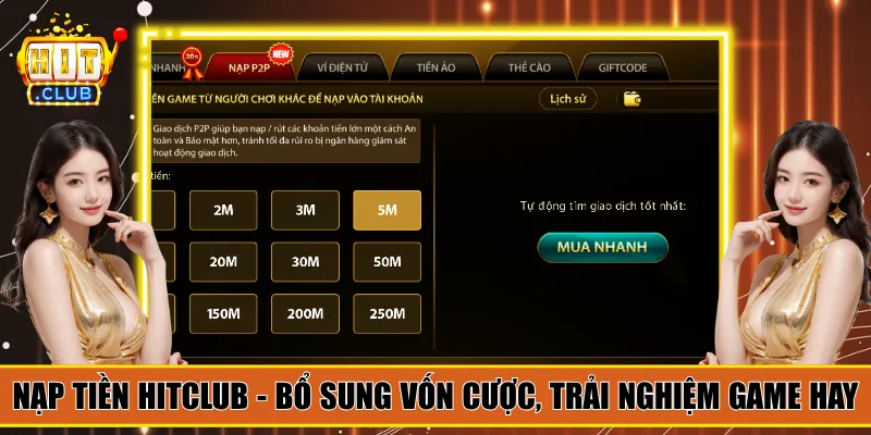 nạp tiền hitclub