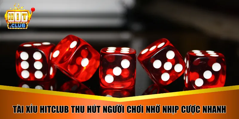 Tài xỉu HitClub thu hút người chơi nhờ nhịp cược nhanh